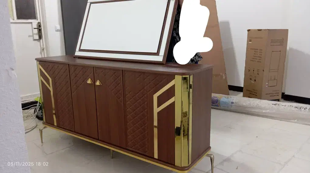 دوعددکمد و یک عدد آینه با کمد|جاکفشی، کمد، دراور|خورموج, |دیوار