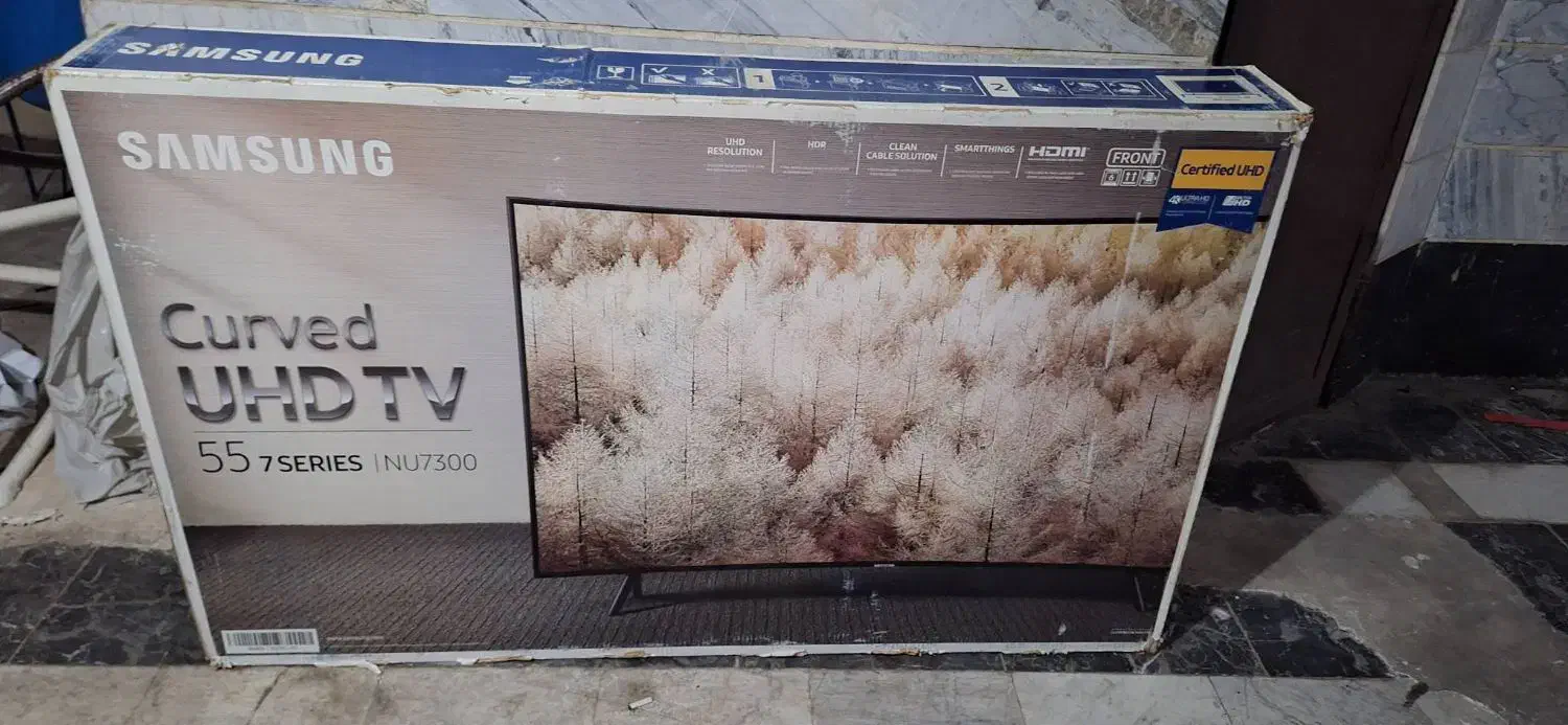 کارتن تلویزیون ۵۵ اینچ سامسونگ|تلویزیون و پروژکتور|تهران, سلیمانی|دیوار