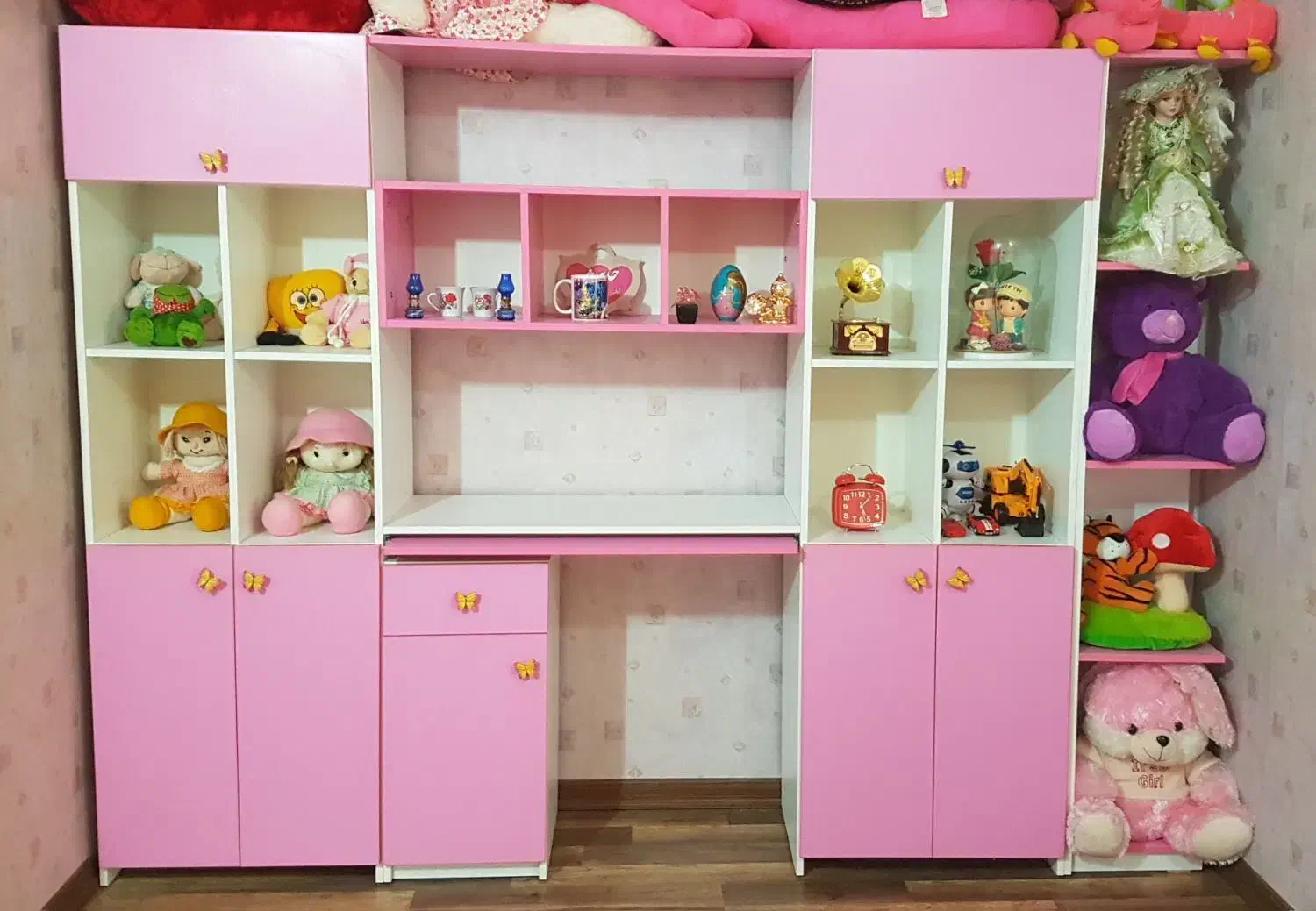 کتابخانه|کتابخانه، شلف، قفسه‌های دیواری|پارس‌آباد, |دیوار