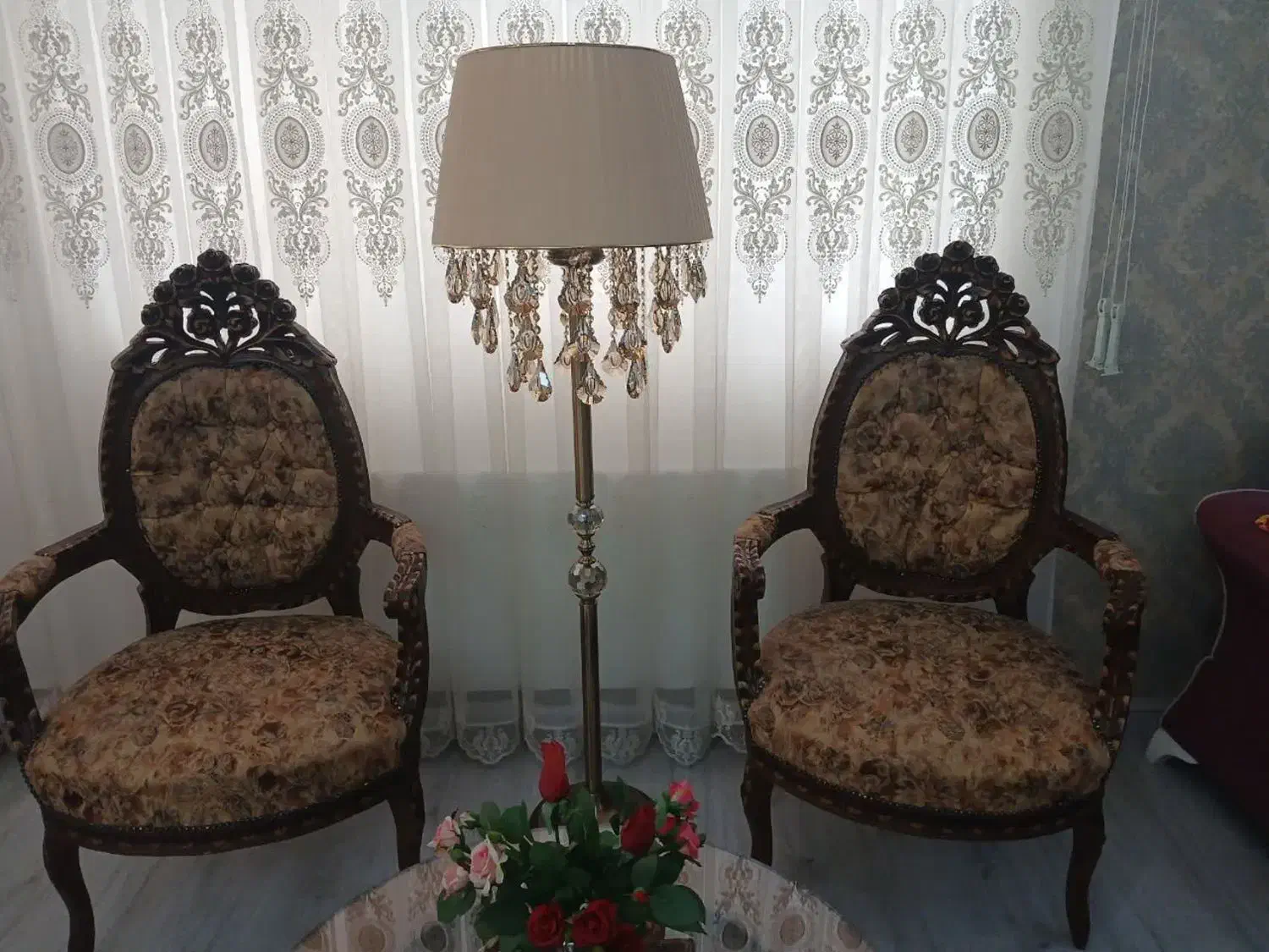 مبل سلطنتی 9 نفره|مبلمان خانگی و میز عسلی|خوی, |دیوار