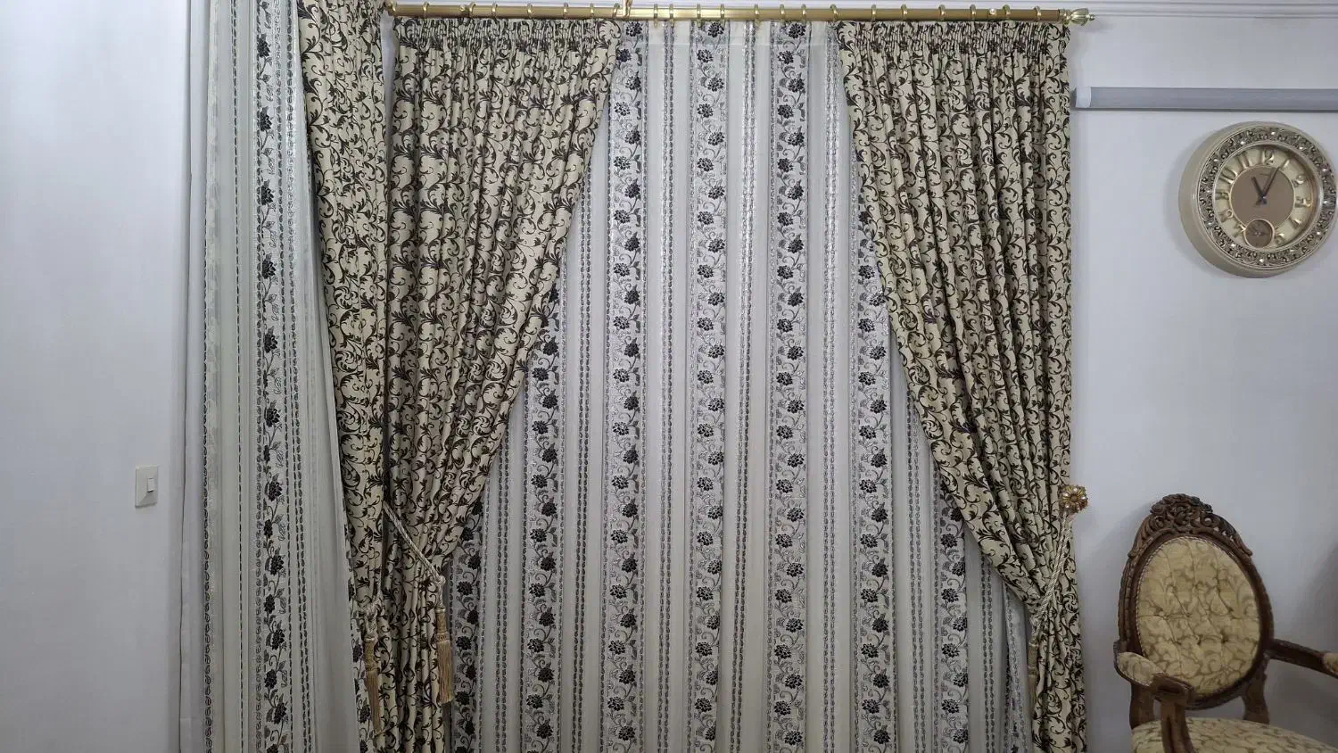 فروش سه عددپرده|پرده، رانر، رومیزی|بسطام, |دیوار