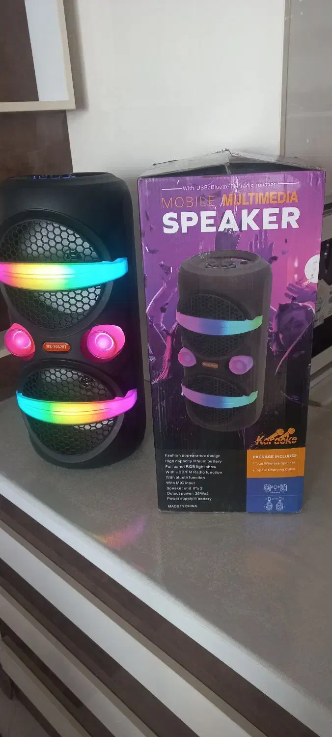 فروش اسپیکر پارتی باکس با رقص نور|صوتی و تصویری|فردیس, قریشی|دیوار