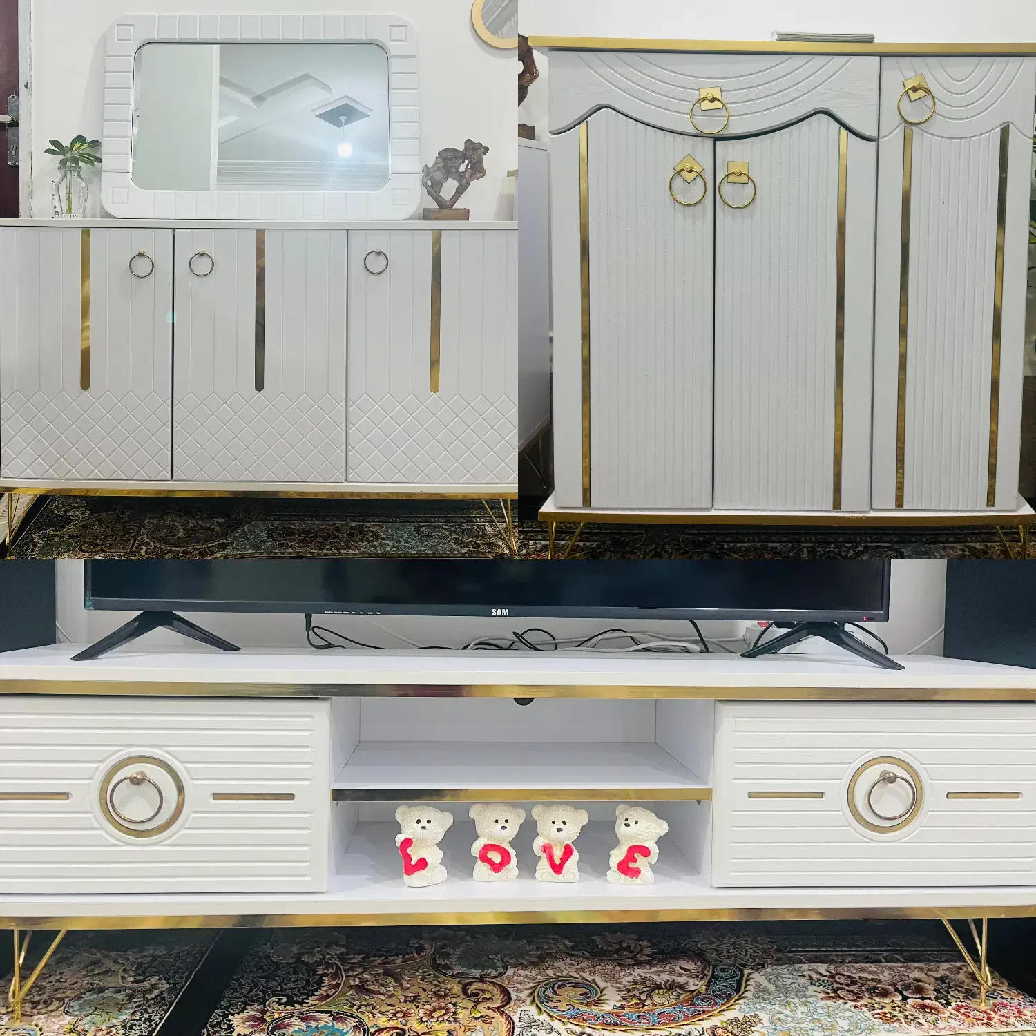 آیینه کنسول، جاکفشی، میر تلویزیون|بوفه، ویترین، کنسول|داراب, |دیوار