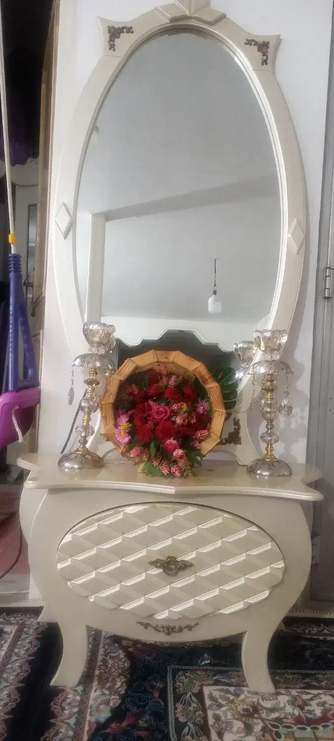 مبل8نفره ناهارخوری آینه کنسول میزتلویزیون جاکفشی|مبلمان خانگی و میز عسلی|قدس, شهر‌قدس|دیوار