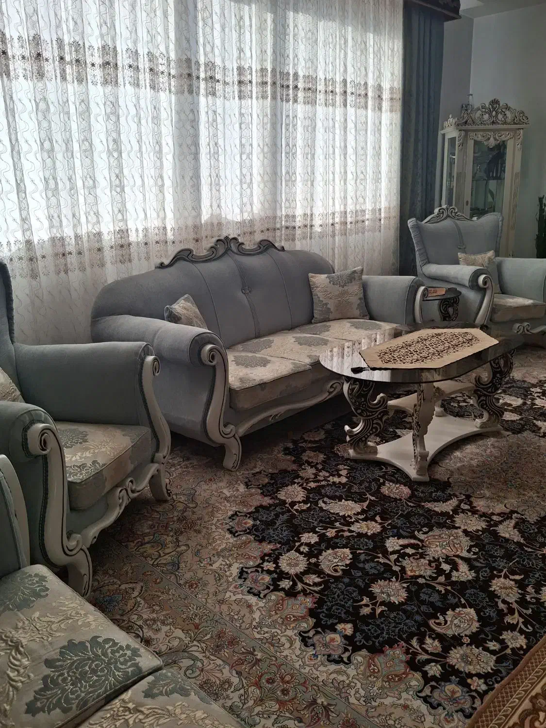 مبل نیمه استیل ۷ نفره ومبل ال درحدنو۲۰میلیون تومان|مبلمان خانگی و میز عسلی|هشتگرد, مدرس|دیوار