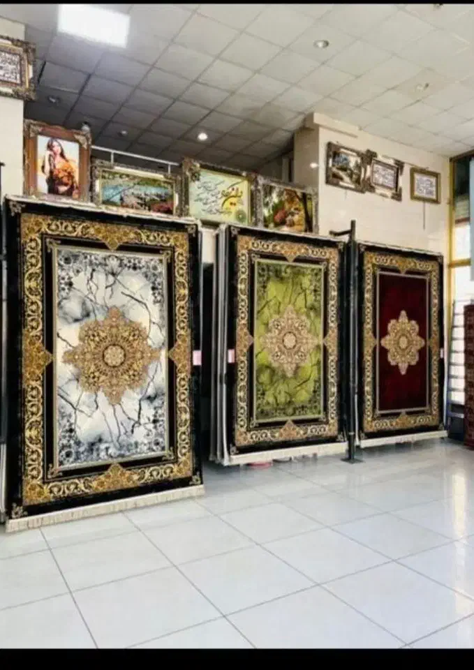 فرش ورساچه. دودی .لاکی.سبز۱۲۰۰شانه|فرش|بوشهر, |دیوار