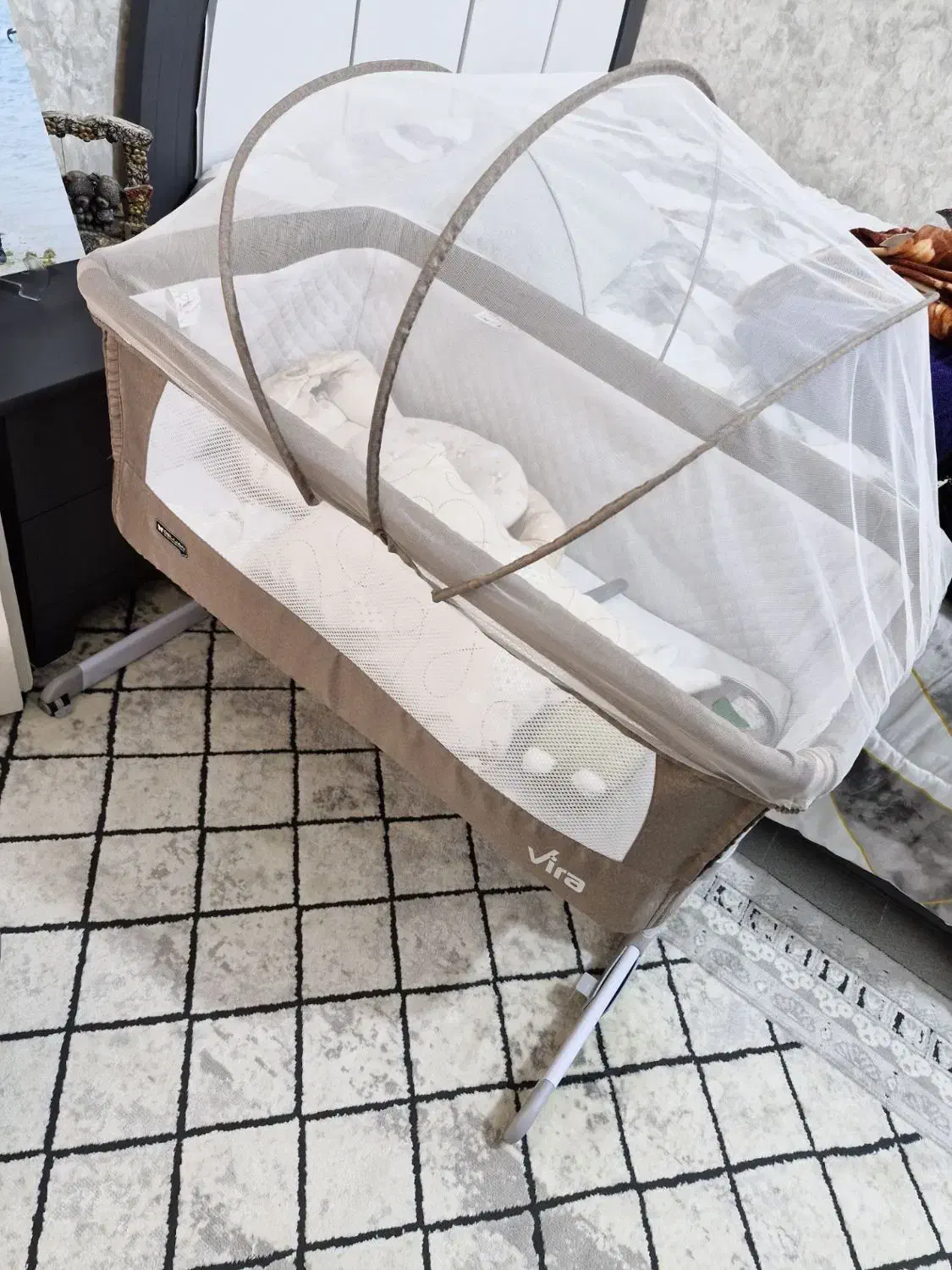 تخت نوزاد ، تخت کنار مادر ، سیسمونی|تخت و صندلی بچه|کرمانشاه, |دیوار