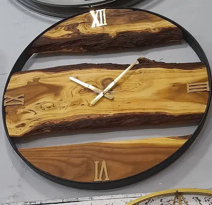 ساعت روستیک چوبی|ساعت دیواری و تزئینی|مشهد, کوشش|دیوار