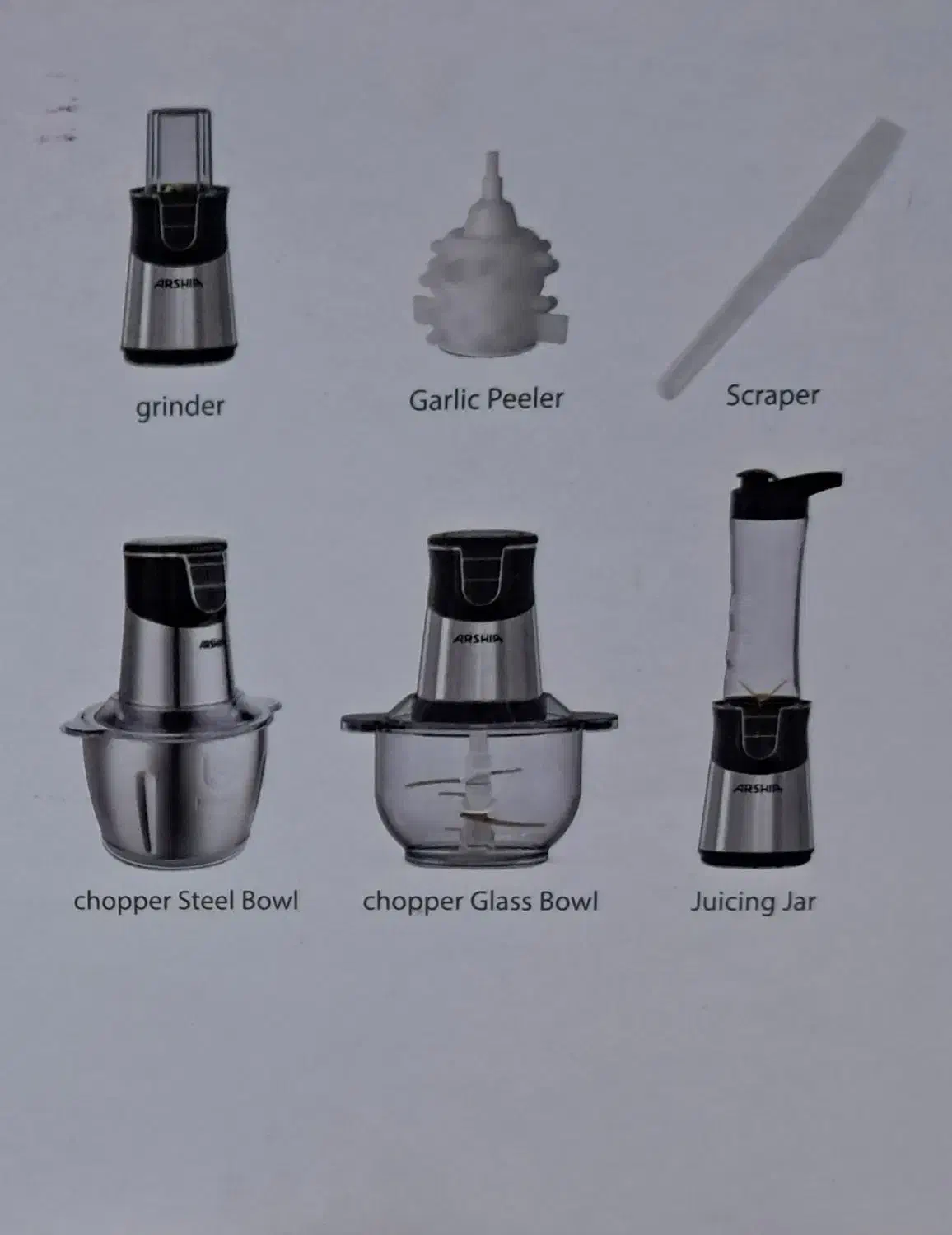 غذاساز ۵ کاره عرشیا|خردکن، آسیاب، غذاساز|اندیشه, اندیشه فاز ۱|دیوار