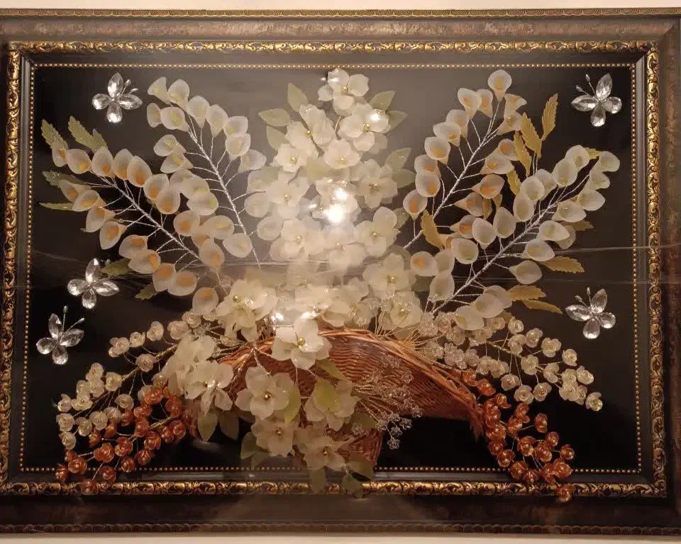 گل کریستالی|گل مصنوعی|بروجرد, |دیوار