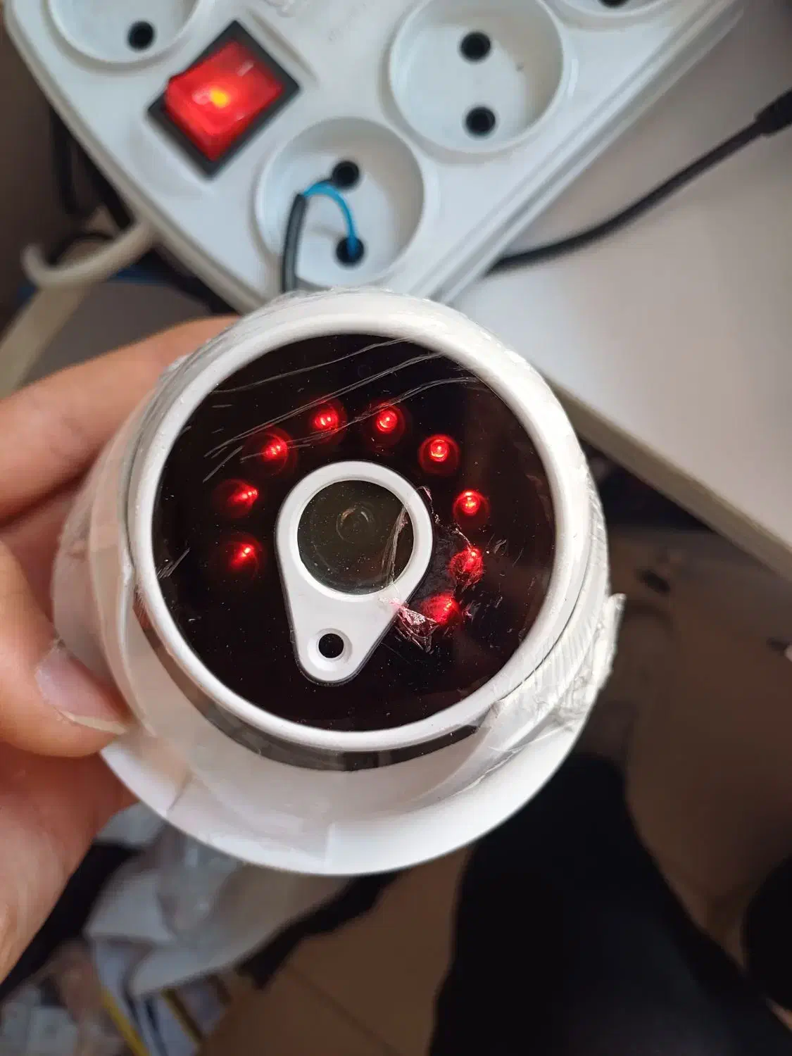 ماکت دوربین مداربسته چراغ دار|دوربین مداربسته|رشت, یخسازی|دیوار