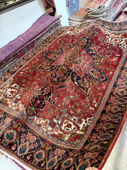 فرش هریس نقشه هندسی دستباف|فرش|تهران, شهرک مخابرات|دیوار