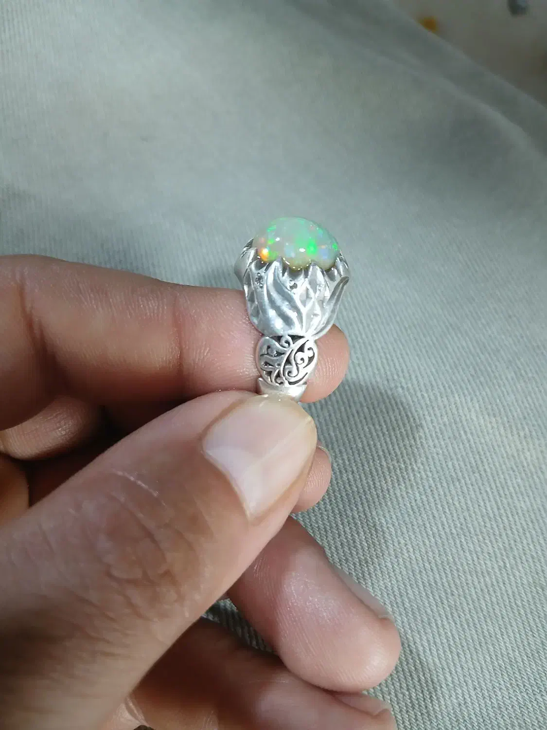 اوپال آیینه کاری هشت قیراط پانزده میلیون تومان|جواهرات|شیروان (خراسان), |دیوار