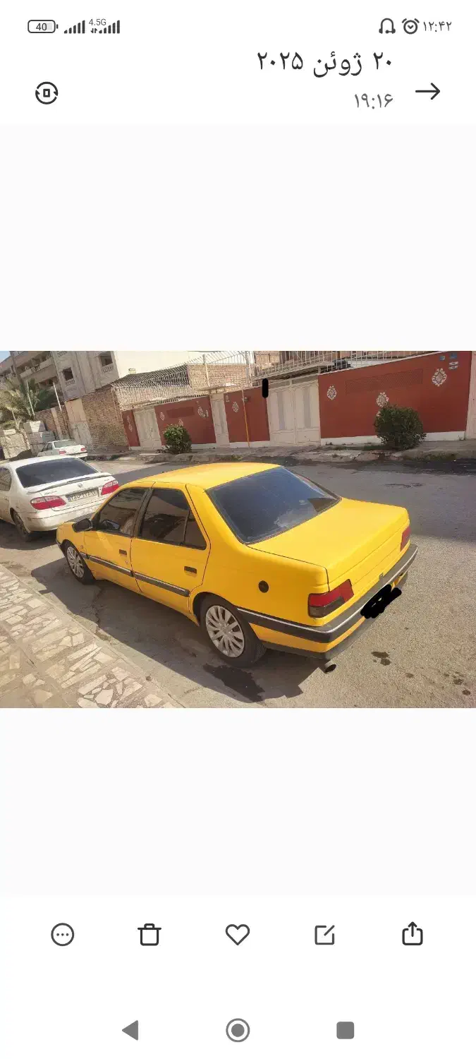 فروش پژو 405تاکسی برون شهری ترمینال|خودرو سواری و وانت|اهواز, کوروش|دیوار