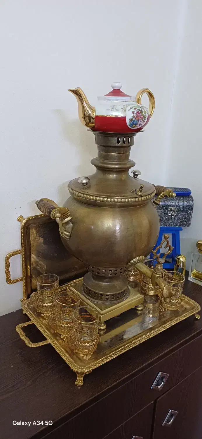 سماور ذغالی قدیمی|کلکسیون اشیاء عتیقه|تهران, افسریه شمالی|دیوار