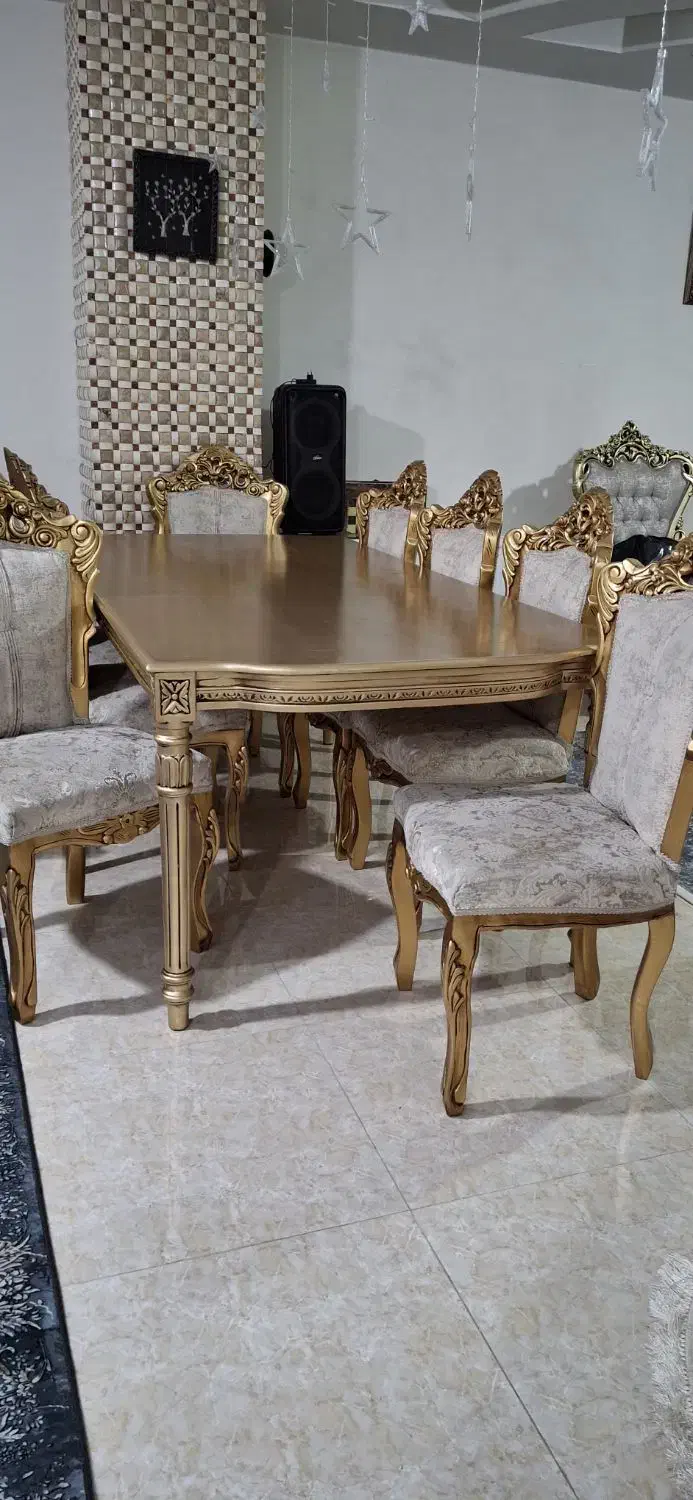 میز ناهار خوری ومبل تمیز در حد نو|میز و صندلی غذاخوری|شهریار, شهرک وائین|دیوار