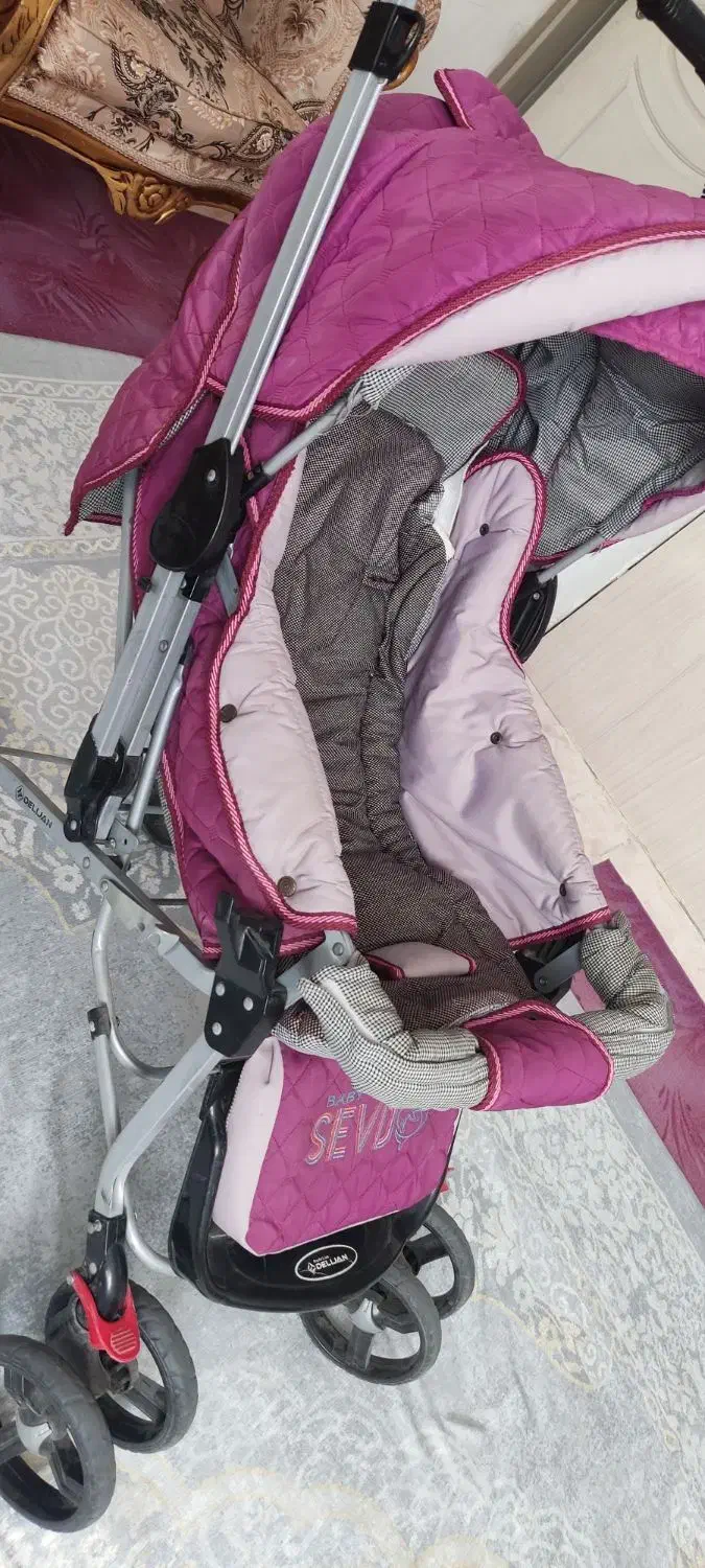 کالسکه و کریر وساک ست کاملا سالم|اسباب و اثاث بچه|زنجان, |دیوار