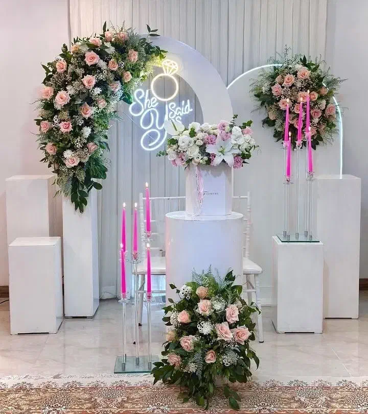 گل آرایی و دکور مراسمات تولد،عقد،بله برون میزآرایی|خدمات پذیرایی، مراسم|تهران, شهرک غرب|دیوار