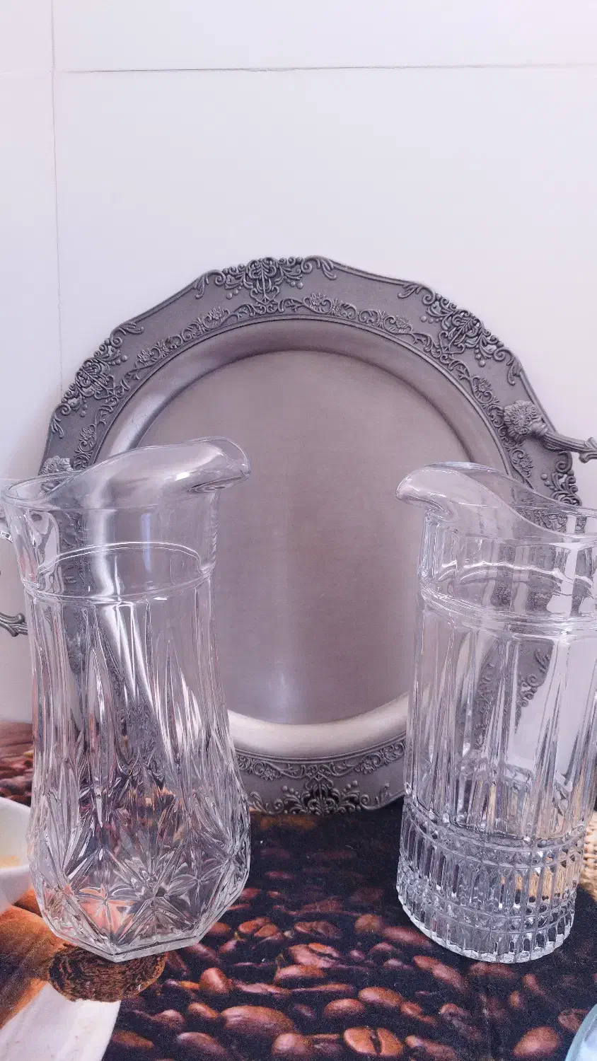 سرویس چینی صبحانه.پارچ و سینی|ظروف سرو و پذیرایی|خرم‌آباد, |دیوار