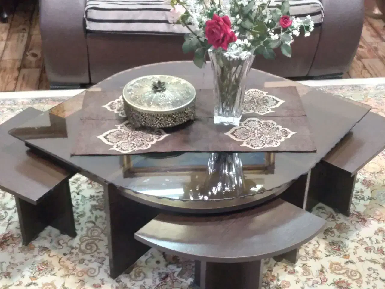 مبل ۷نفره کاملا سالم|مبلمان خانگی و میز عسلی|رامشیر, |دیوار