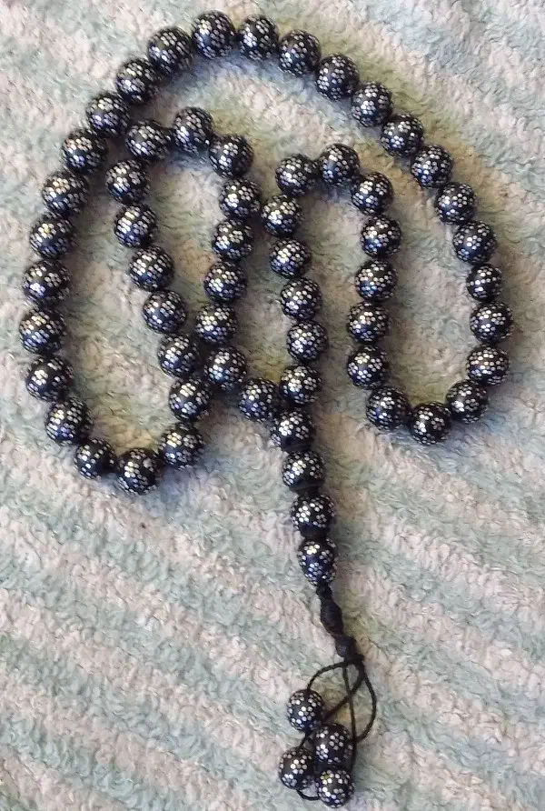 تسبیح ودستبندنقرکوب|جواهرات|کاشمر, |دیوار