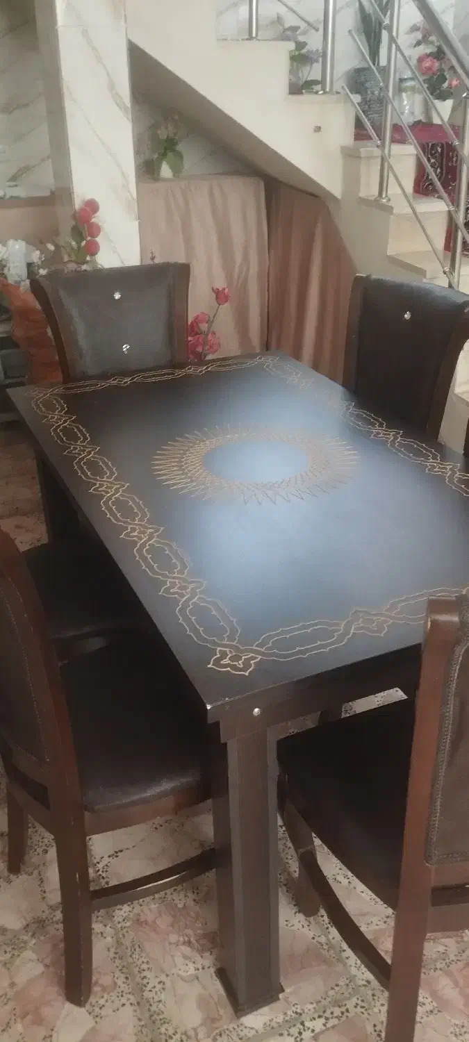 فروش میز شیش نفره|میز و صندلی غذاخوری|لنگرود, |دیوار
