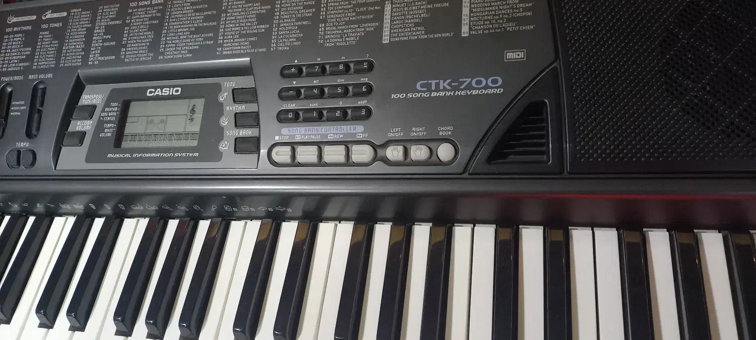 ارگ مدل کاسیو CASIO CTK-700|پیانو، کیبورد، آکاردئون|اردبیل, |دیوار