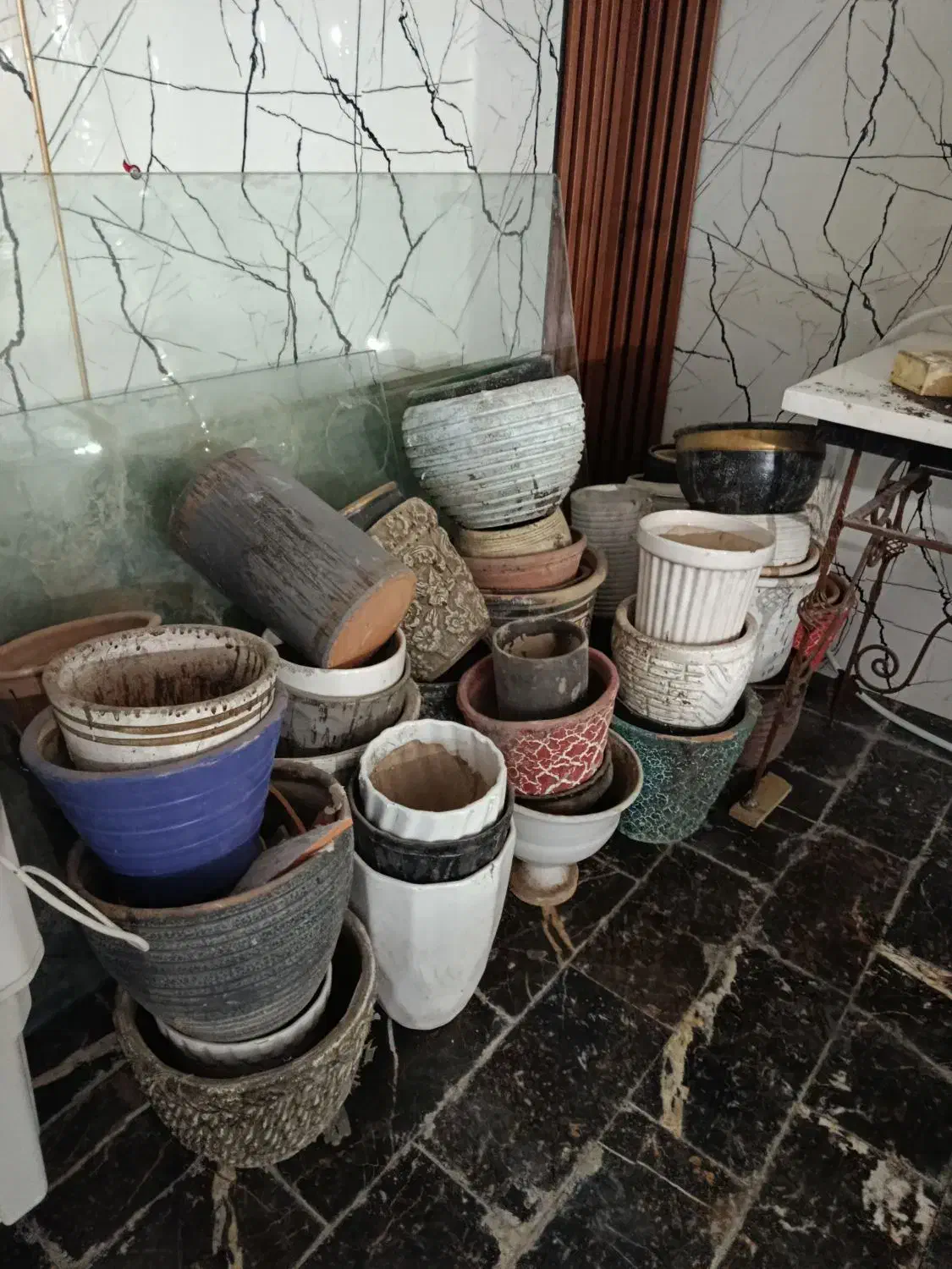 گلدان|گل و گیاه طبیعی|پرند, فاز ۲|دیوار