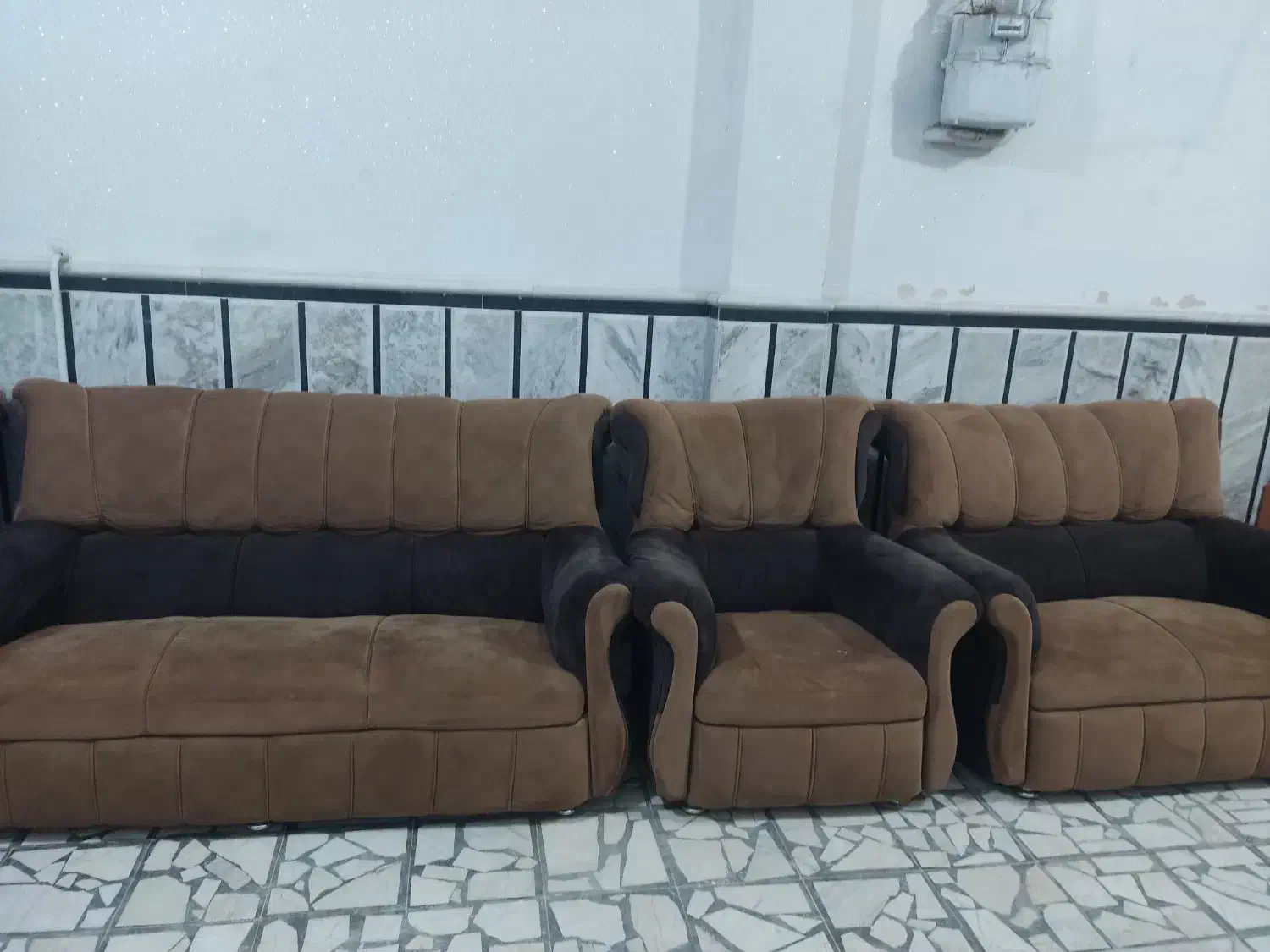 مبل هفت نفره|مبلمان خانگی و میز عسلی|قائم‌شهر, |دیوار