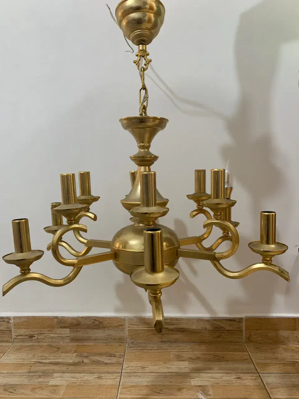 لوستر طلایی|لوستر و چراغ آویز|رشت, جهاد|دیوار