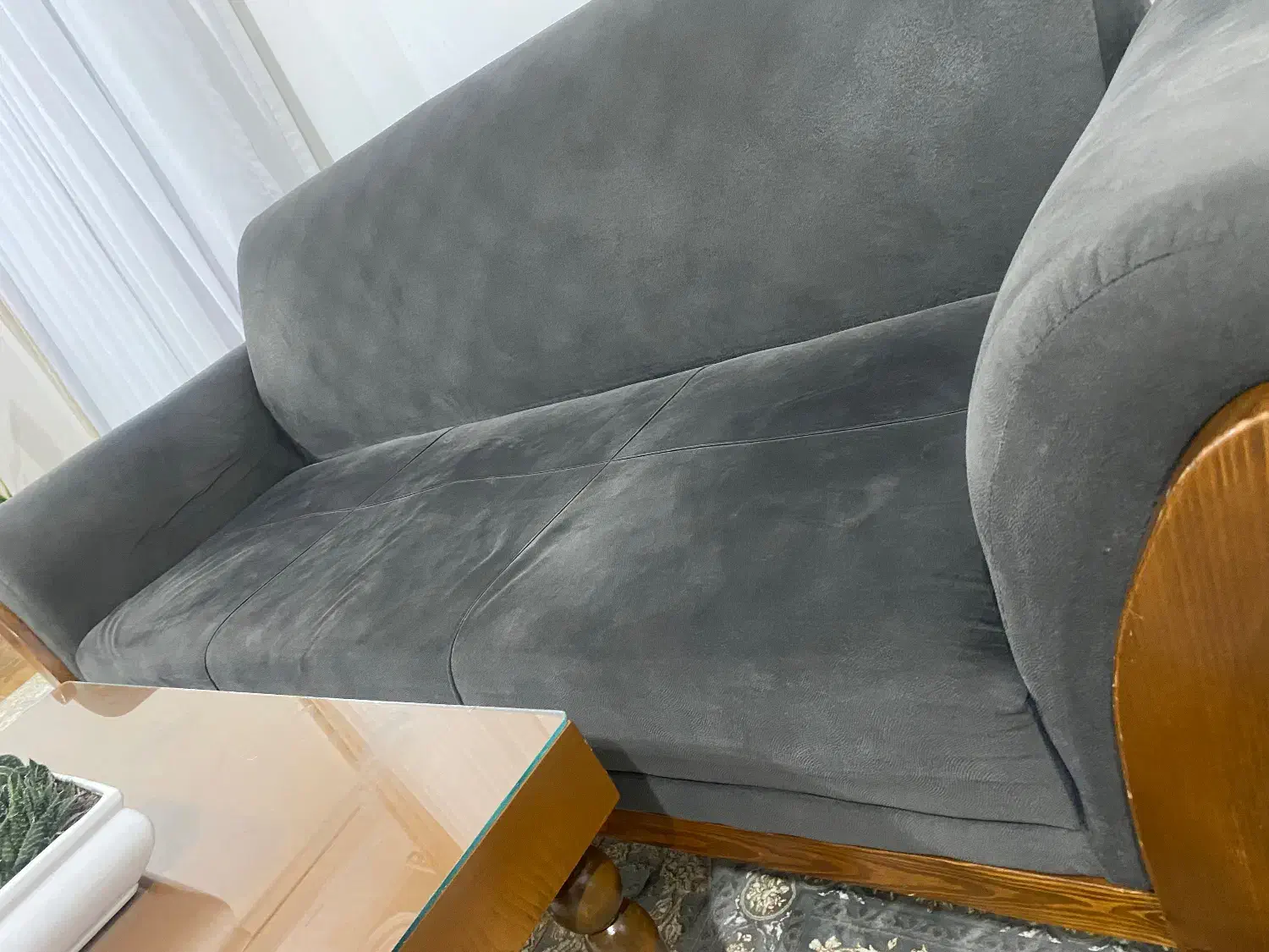 مبل هفت نفره با یک جلومبلی بزرگ ودوتا کوچک|مبلمان خانگی و میز عسلی|ماسال, |دیوار