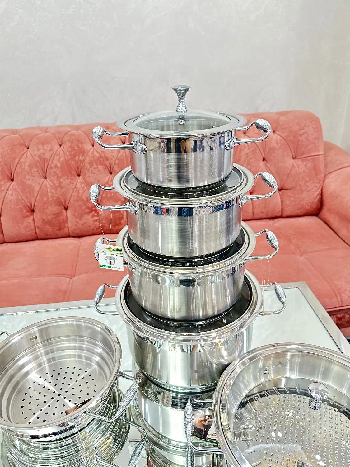 سرویس قابلمه استیل قدیمی|ظروف پخت‌وپز|تهران, دولتخواه جنوبی|دیوار