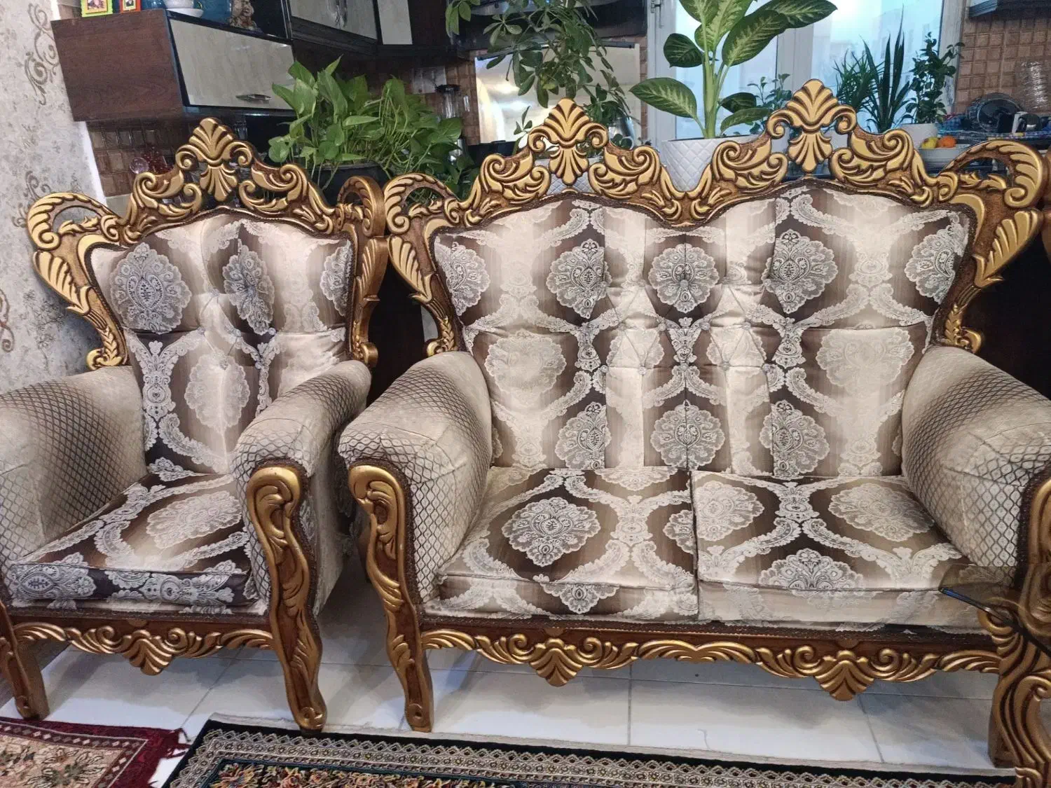 مبل ۹ نفره با میز وسط و میز عسلی|مبلمان خانگی و میز عسلی|آستانه اشرفیه, |دیوار