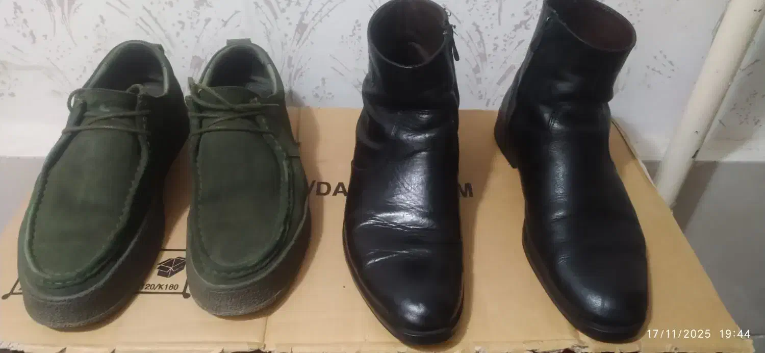 دو جفت کفش چرم سالم|کیف، کفش، کمربند|سنندج, |دیوار