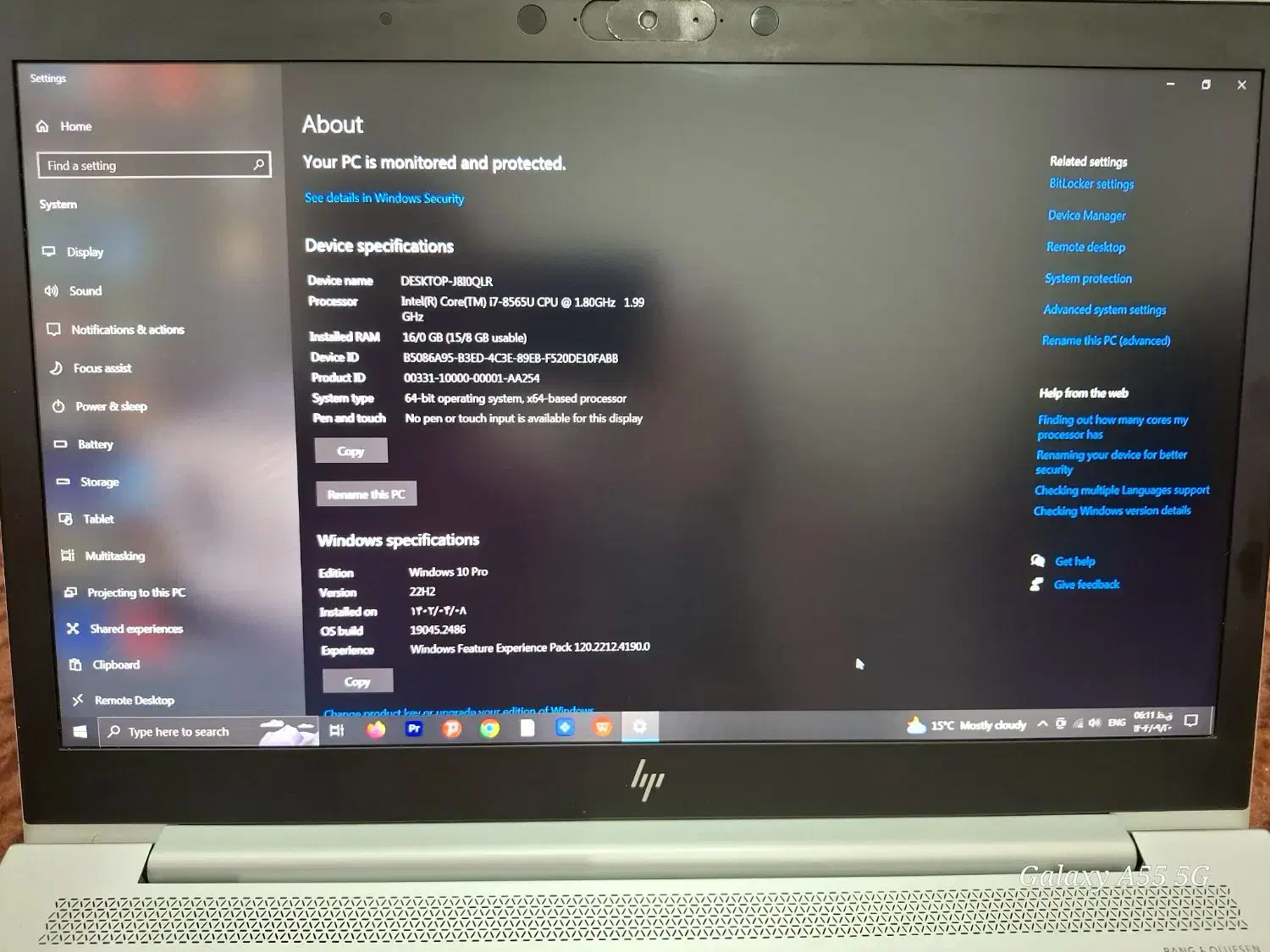 لپ تاپ hp 850 g6|رایانه همراه|بندر گناوه, |دیوار