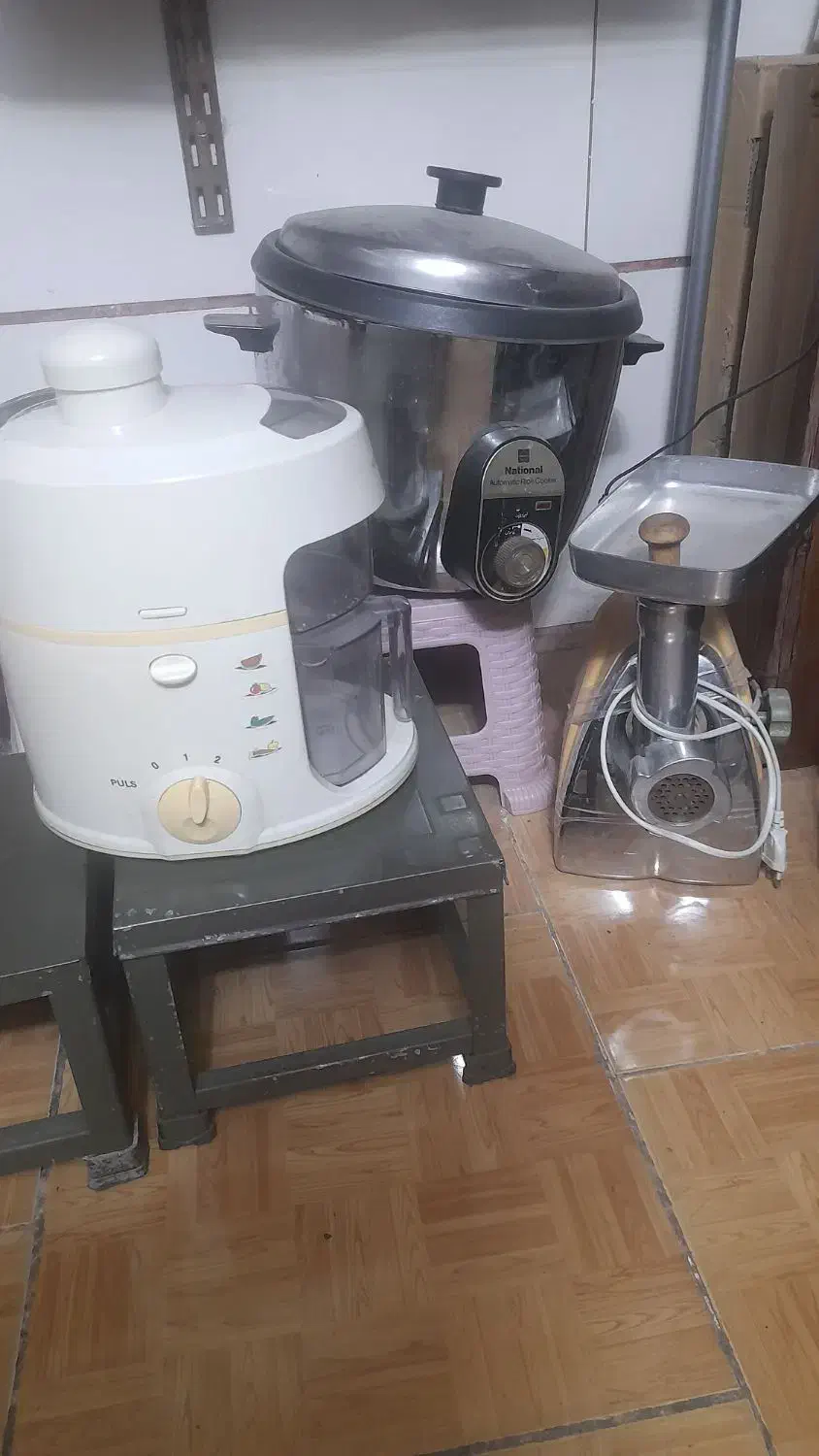 سه وسیله برقی اب میوه گیری وچرخ گوشت پلوپز برقی|سایر لوازم برقی|قرچک, باقرآباد|دیوار