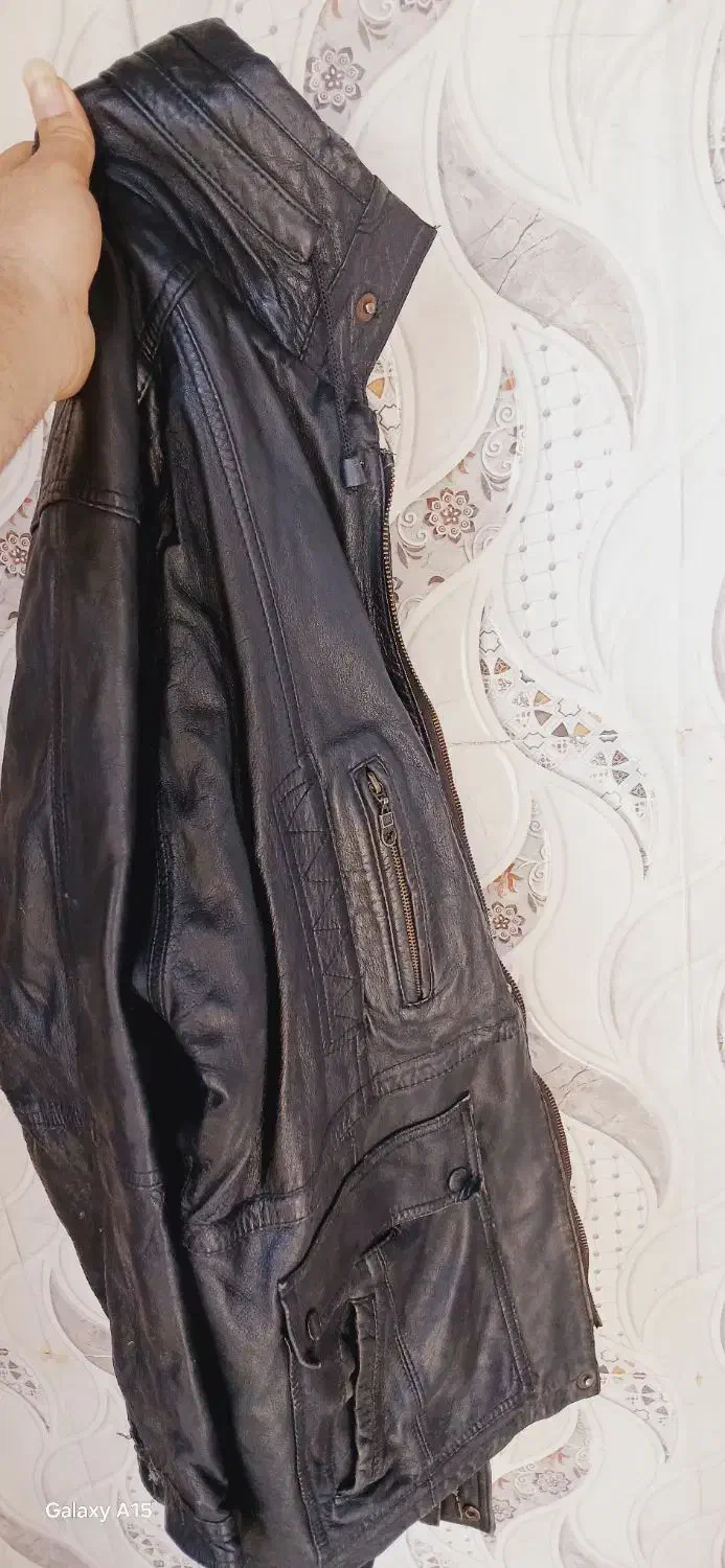 کاپشن چرم اصل|لباس|کارون, |دیوار