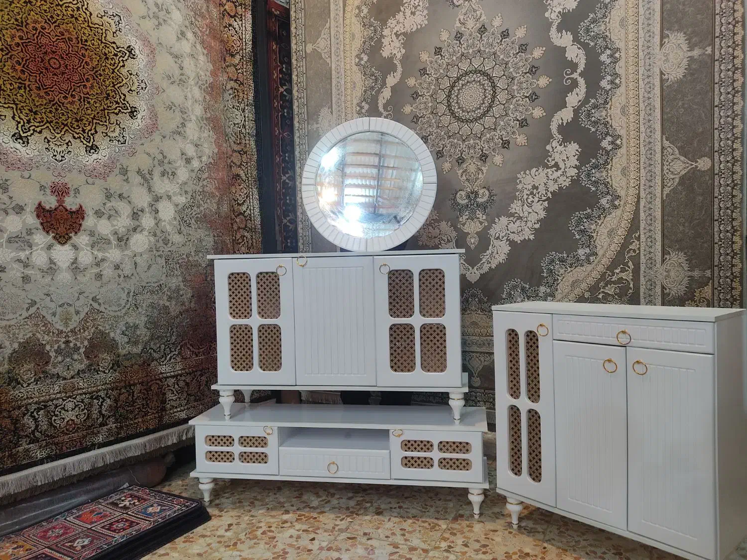 ست کامل( میز، کنسول و جاکفشی)|میز تلویزیون|رشت, حومه رشت|دیوار