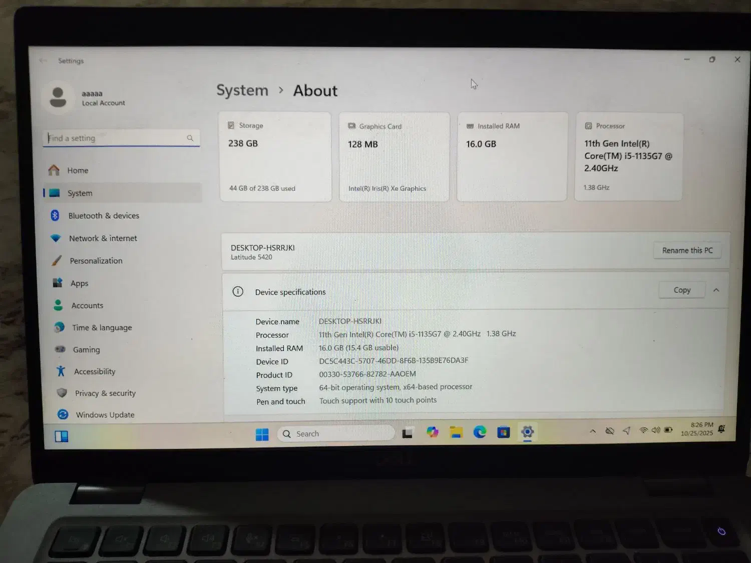 لپ تاپ dell latitude5420|رایانه همراه|ارومیه, |دیوار