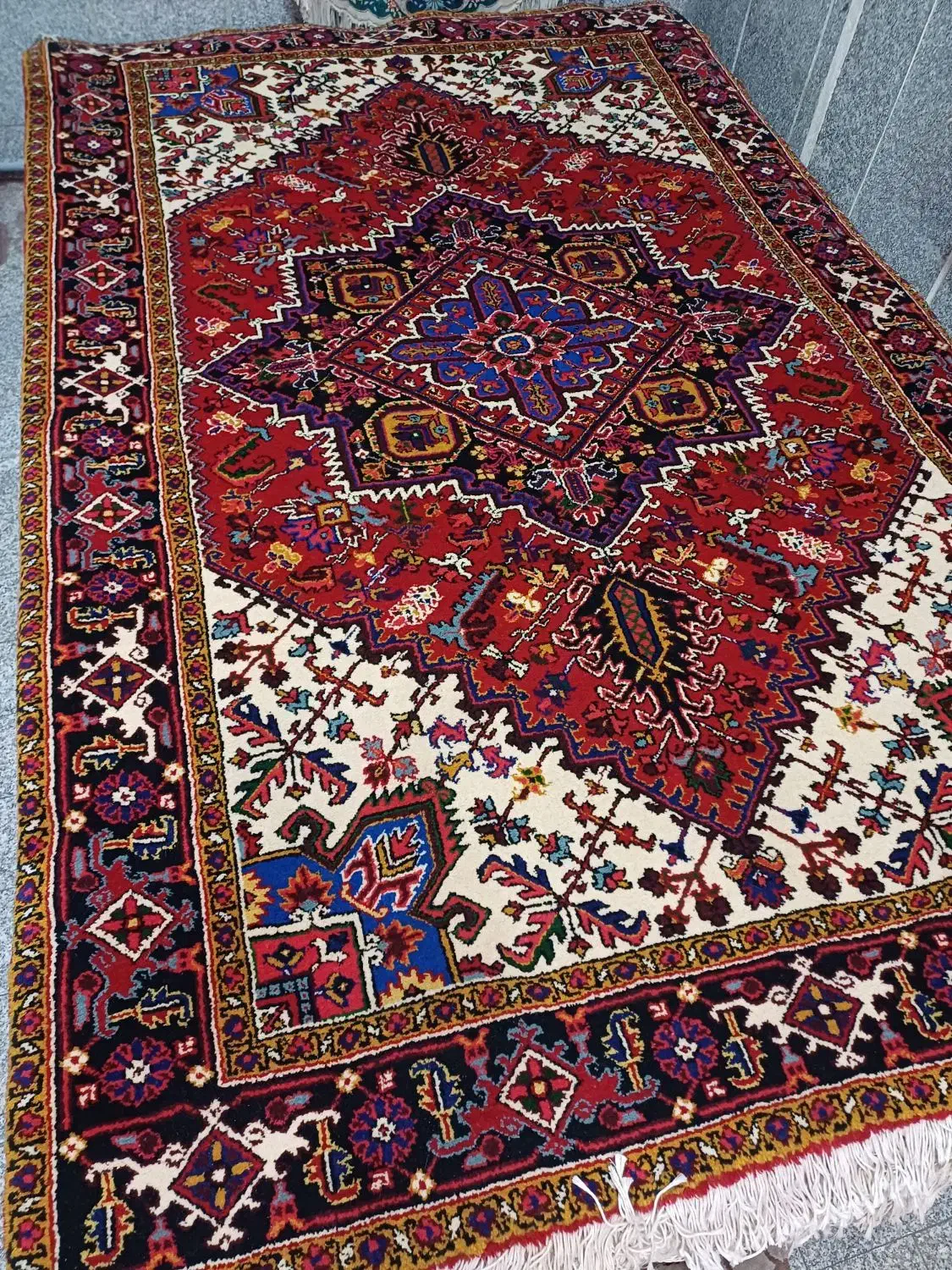 (نقدواقساط)(یکجفت ۶متری دستبافت نو اطراف مهربان|فرش|تبریز, |دیوار