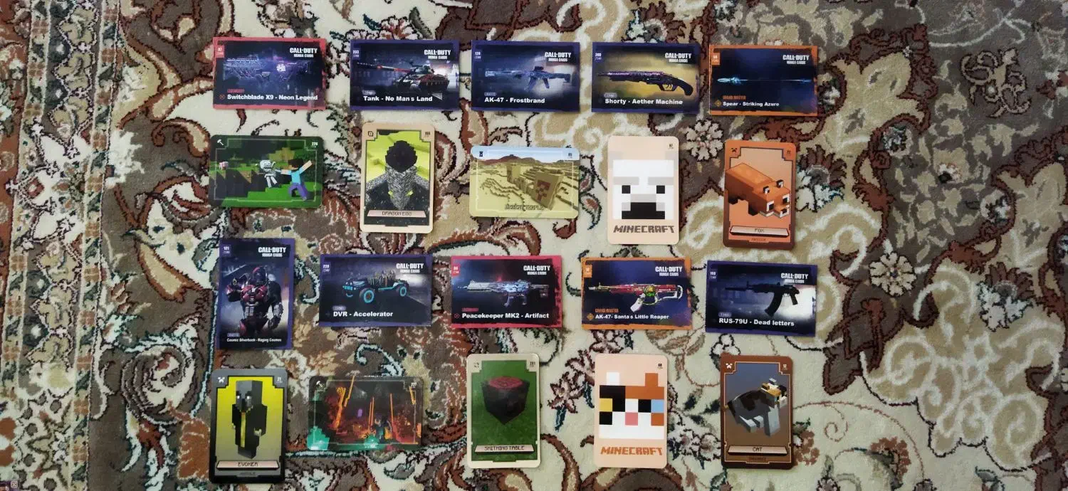 فروش فوری کارت های کالاف دیوتی و ماینکراف|کنسول، بازی ویدئویی و آنلاین|کلاله, |دیوار