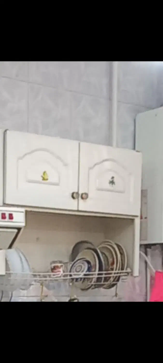 کابینت فلزی و آبچکان|آب‌چکان و نظم‌دهنده ظروف|محمدیه-قزوین, |دیوار