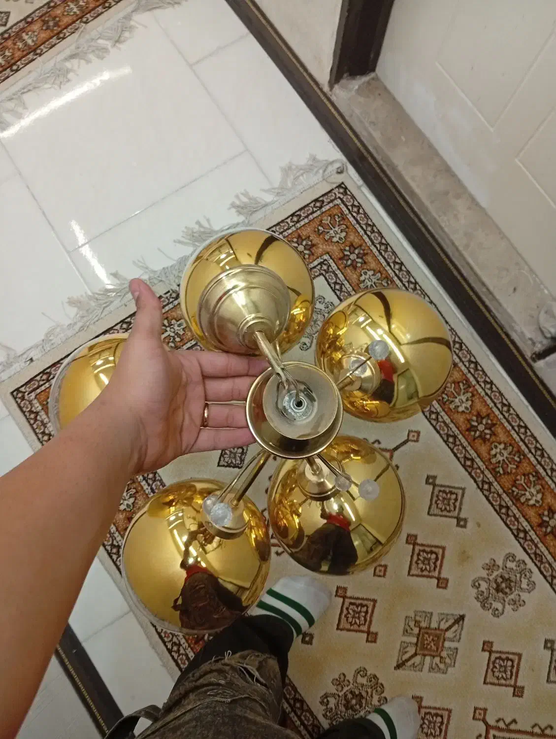 لوستر|لوستر و چراغ آویز|چهارباغ, |دیوار