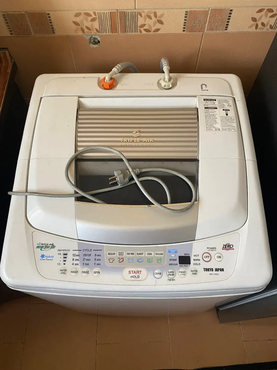 لباسشویی توشیبا ۹کیلویی|ماشین لباسشویی و خشک‌کن لباس|شیراز, شهرک مهدیه|دیوار