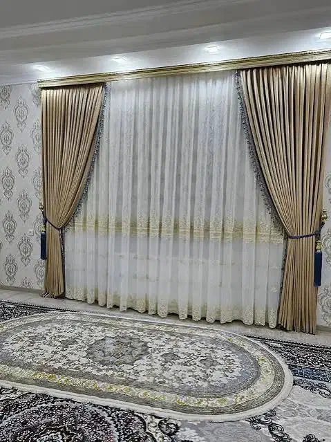 دوخت ونصب انواع پرده صفر تا صد|پرده، رانر، رومیزی|محمدیه-قزوین, |دیوار