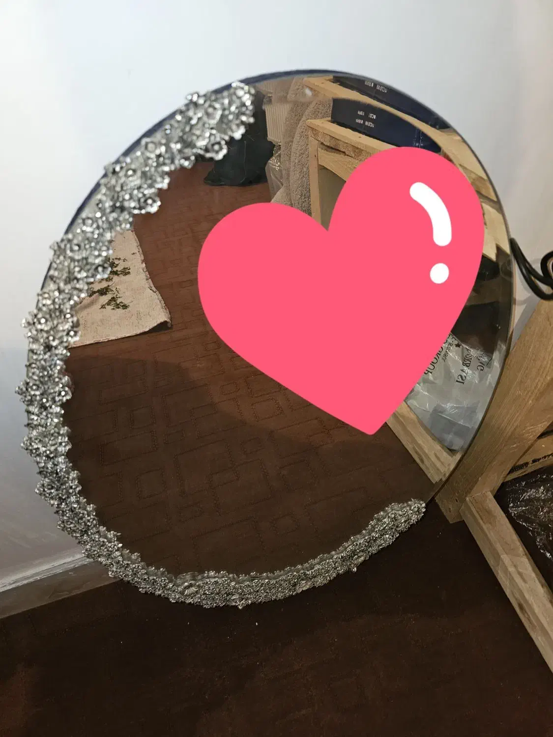 آیینه و شمعدان با پایه سنگی|صنایع دستی و سایر لوازم تزئینی|بروجن, |دیوار