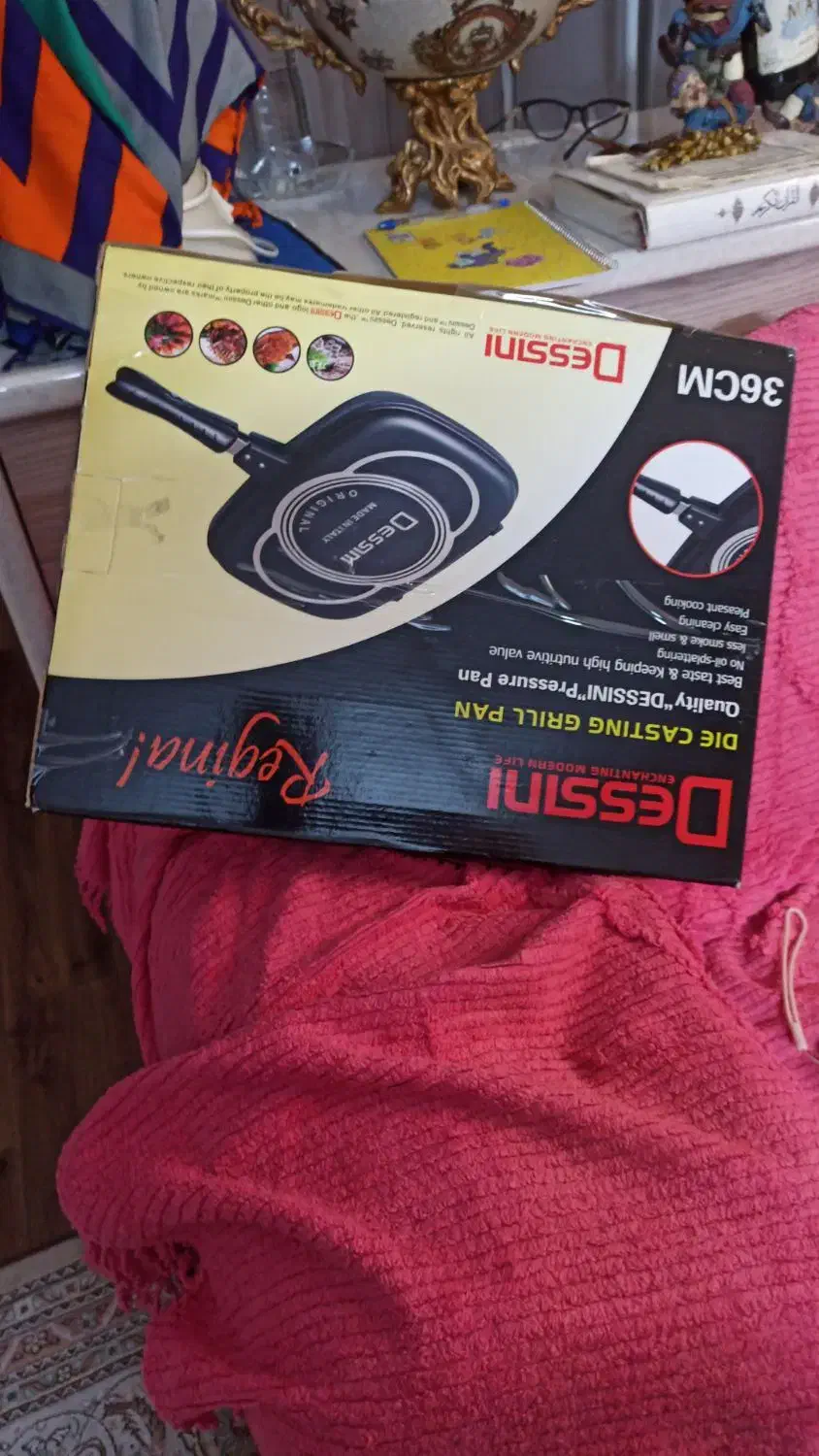 ماهیتابه دو دسته چدن نونو|ظروف پختوپز|شیراز, قلات|دیوار