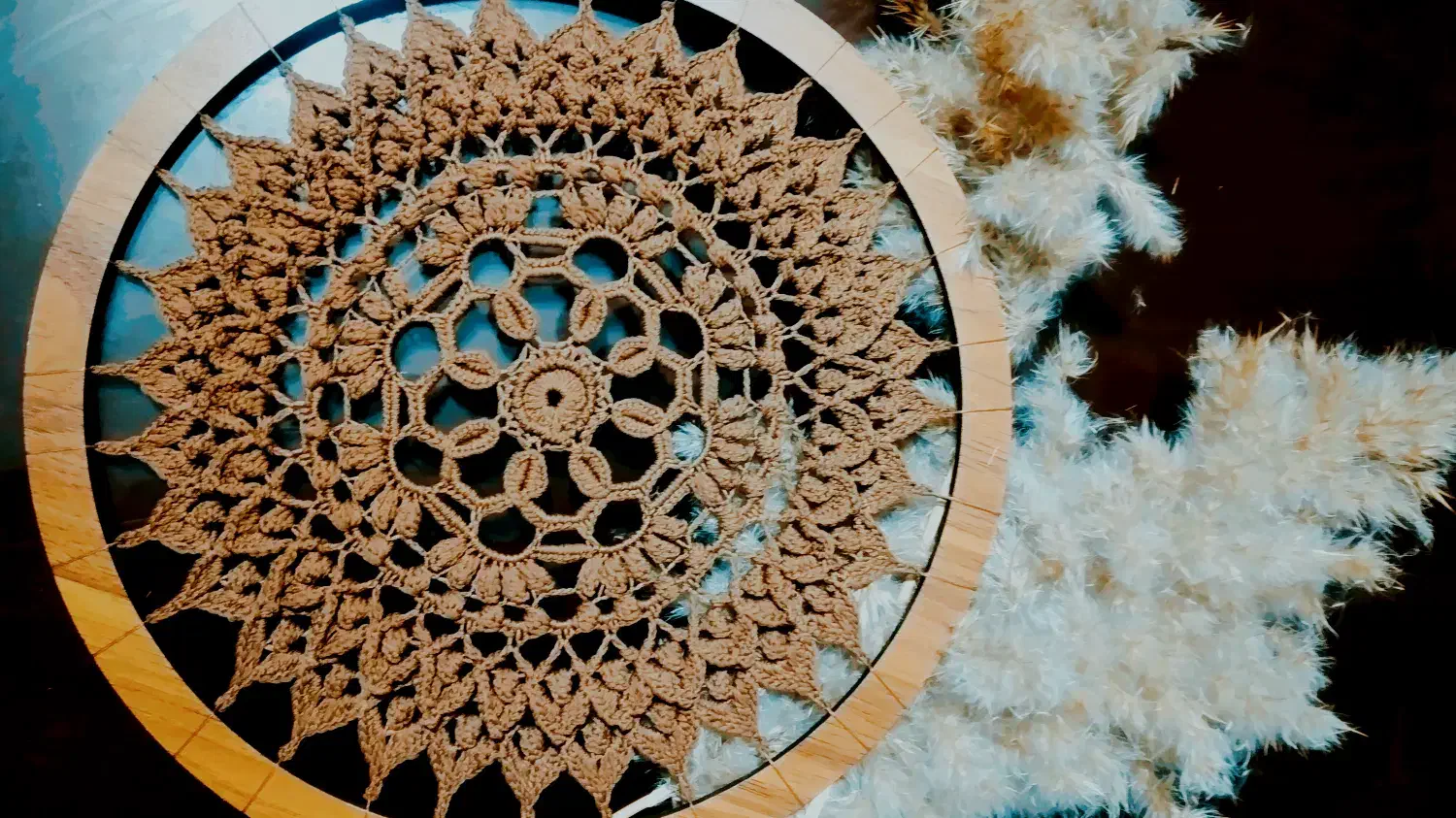 قلاب بافی قبول سفارش ماندالابافی|صنایع دستی و سایر لوازم تزئینی|میانه, |دیوار