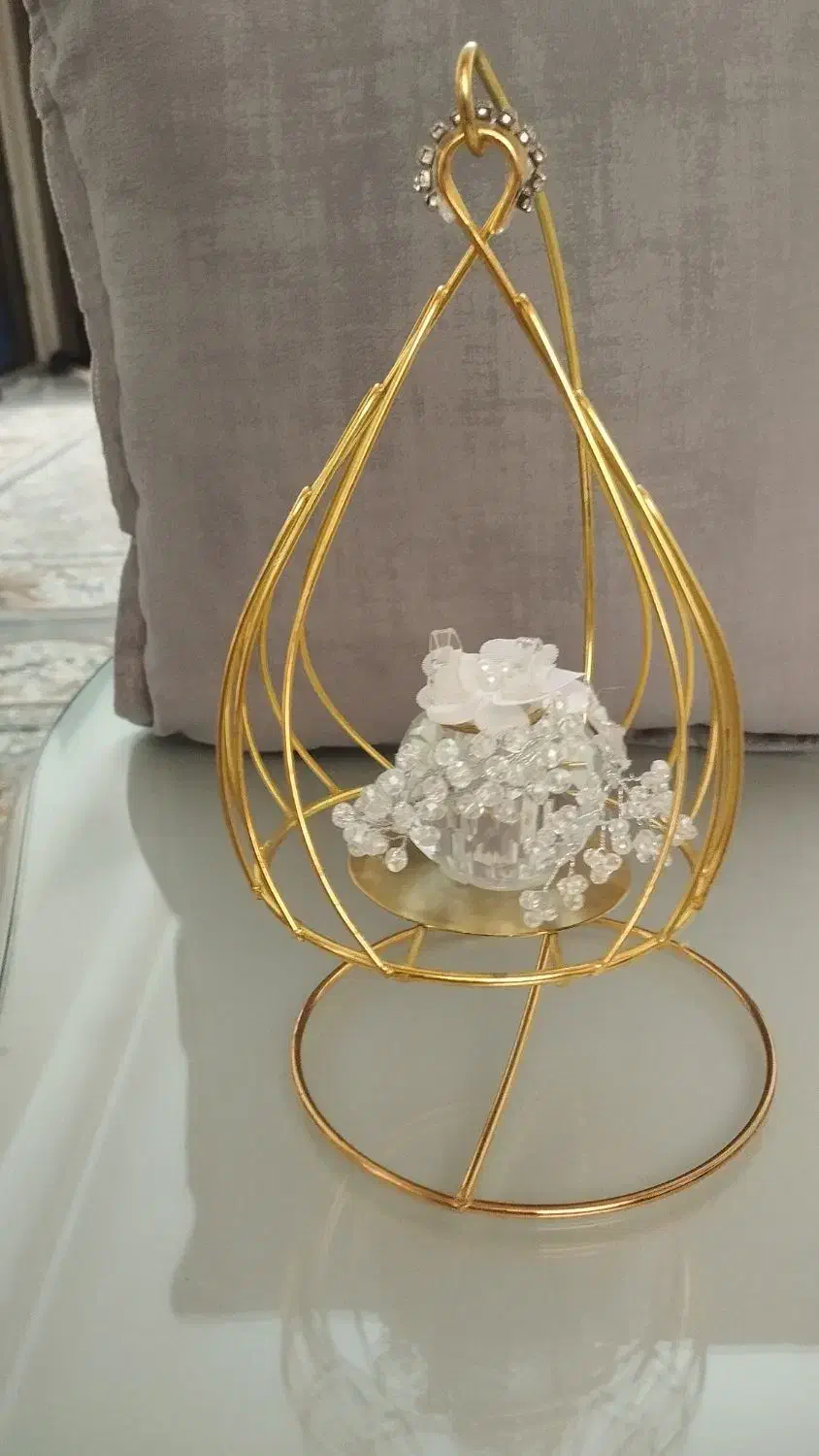 جا حلقه ای طلایی متحرک|صنایع دستی و سایر لوازم تزئینی|تهران, زرکش|دیوار