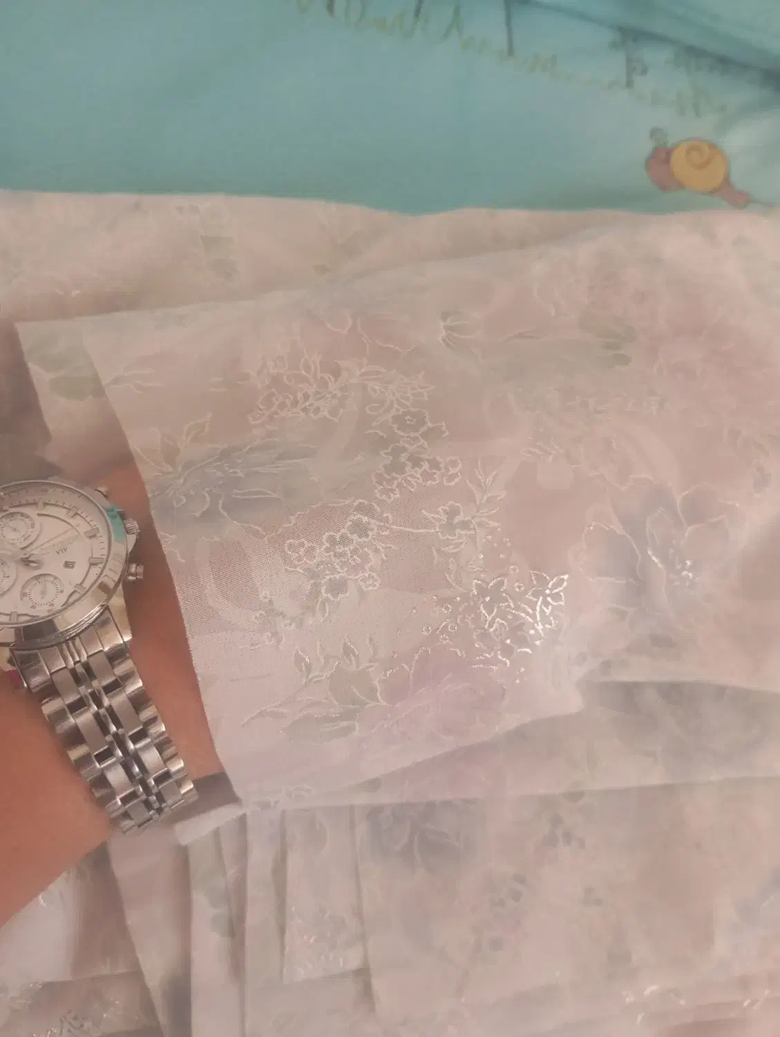 چادر عروس دوخته نشده نو|لباس|دامغان, |دیوار